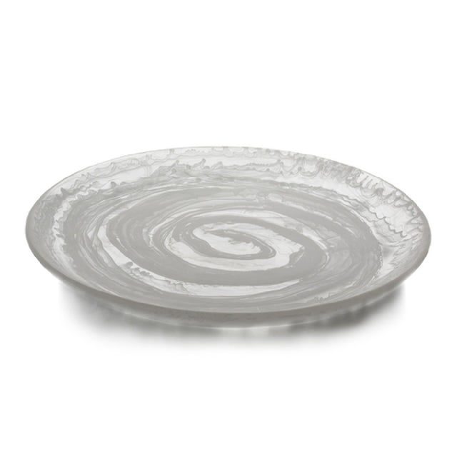 Bon Chef 59011-FROST Round Resin Platter 14" X 14" X 1.25" Lead Free