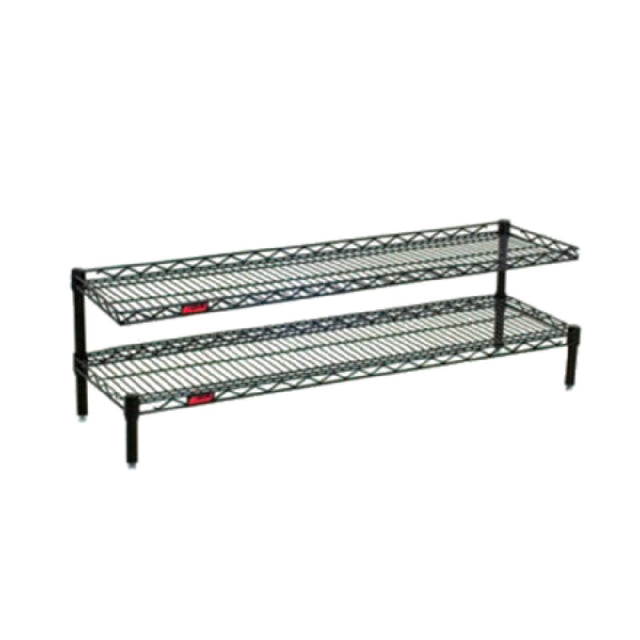 Eagle FCM1424V Front Case Merchandise Shelving Unit 2-tier 24"W X 14"D X 14"H