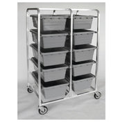 Hubert 67491 - Lug Dolly, 10-lug, 27" X 37" X 61-1/2"H