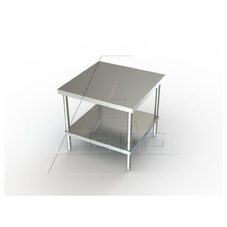 AERO Manufacturing 2MSU-2424 Mixer Stand Open Base With Bottom Shelf 24"W X 24"D X 25-1/2"H