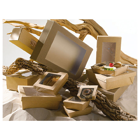 PacknWood 210KRAYB135 - Kray Take Out Box, 22 Oz., Base: 4.7" X 4.7" X 2"