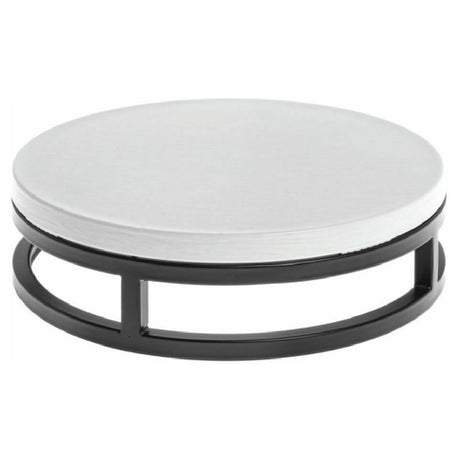 Hubert 13755 - Cerve Collection Riser, 11-1/5" Dia. X 3-1/5"H, Short