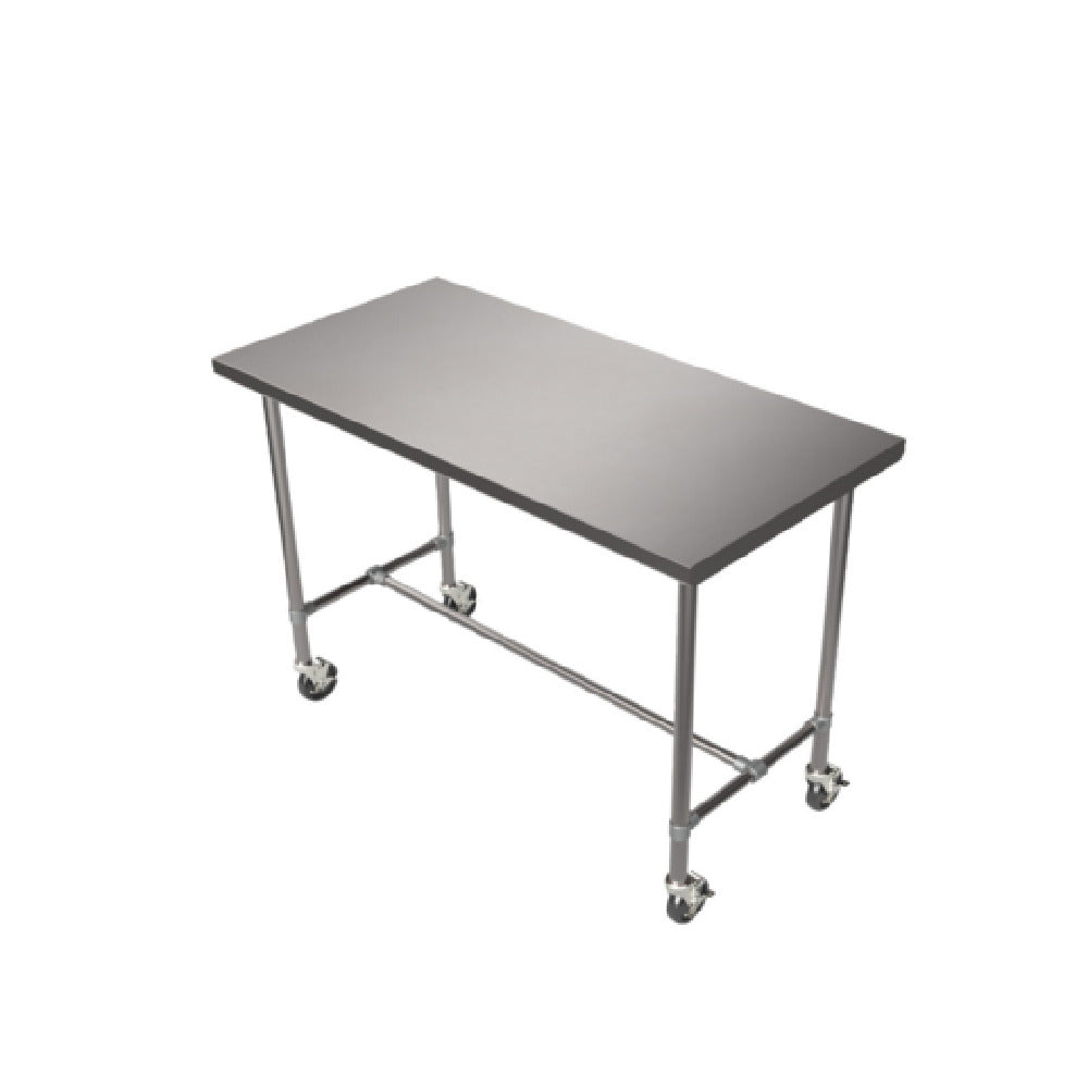 BK Resources FVT-6030 Pub Table 60"D X 30"W 18 Guage Stainless Steel