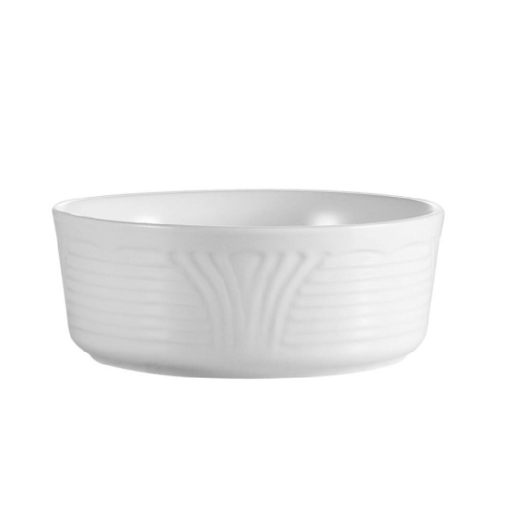 CAC China CRO-28 Corona Nappie Bowl 18 Oz. 6" Dia. X 2-1/2"H