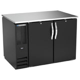 Beverage Air BB48HC-1-F-PT-B - Refrigerated Pass-Thru Back Bar Open Food Rated Refrigerator