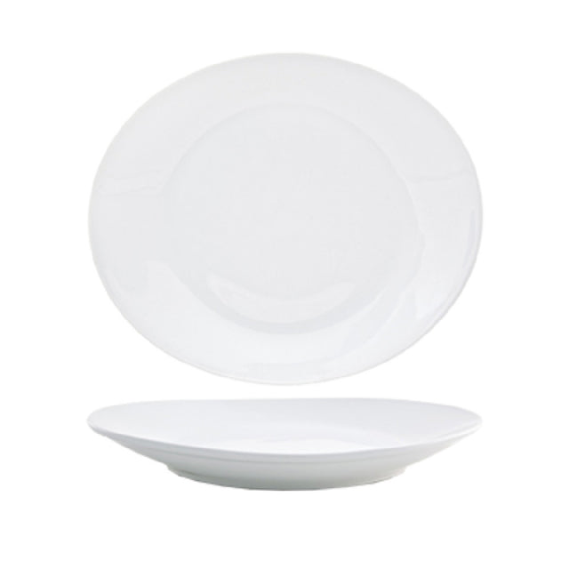 FOH DDP032WHP12 Ellipse™ Plate 12" X 10" Oval Coupe Sides