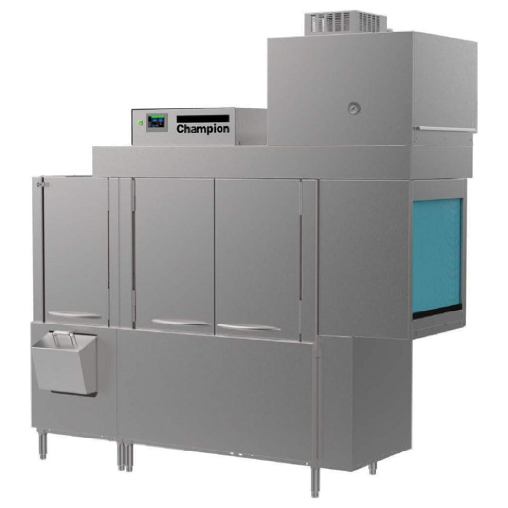 Champion 76 PRO-VHR - Pro Series, 54”W, (54” Single Tank With 22” Prewash With Removable Scrap Basket) Rack Conveyor Dishwasher