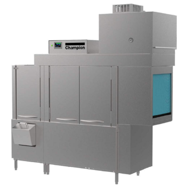 Champion 76 PRO-VHR - Pro Series, 54”W, (54” Single Tank With 22” Prewash With Removable Scrap Basket) Rack Conveyor Dishwasher