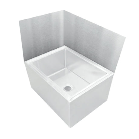 John Boos MSWC2424-27L Mop Sink Wainscoting Rear & Left 28-7/8"L X 27-1/4"D X 27"H