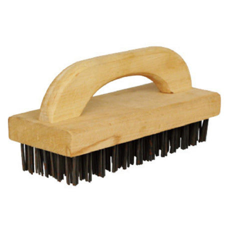 Winco BR-9 Butcher Block Brush 9-1/4" X 3-3/4" X 1" Steel Bristles