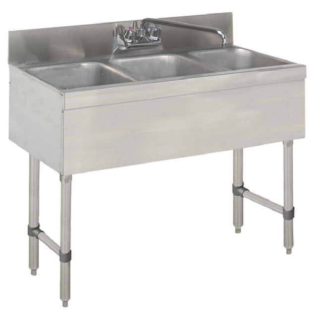 Advance Tabco SLB-33C Special Value Sink Unit 3-compartment 36"W X 18"D X 33"H Overall