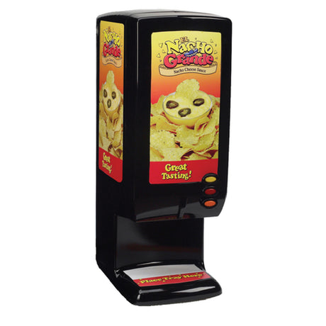 Gold Medal 5300 Nacho Cheese Dispenser With El Nacho Grande Decals Uses Bagged Cheese