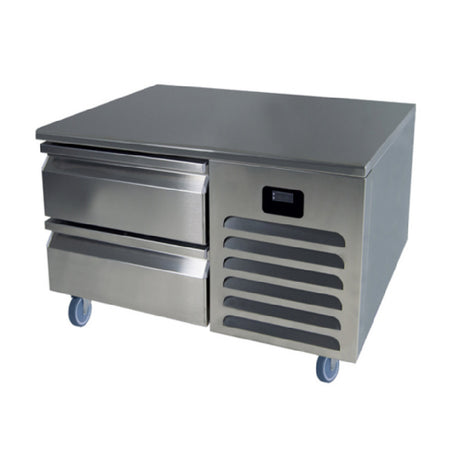 QualServ (Middleby) UCFB536-SS61A - Freezer Base, Self-contained Refrigeration, (2) Drawers Hold (2) 12"x20"x4" Pans