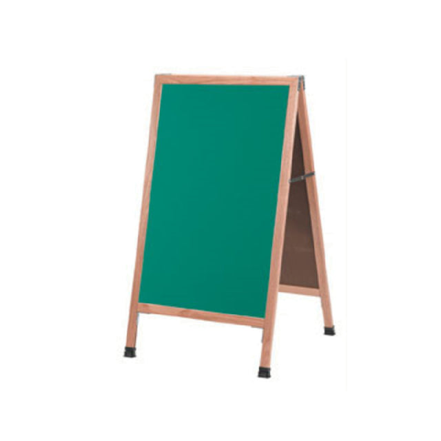 Aarco A-1G Sidewalk Chalkboard 24"W X 42"H Green Composition Board