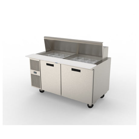 Randell PT60-24W-L Refrigerated Counter/Salad Mega Top Reach-in Two-section