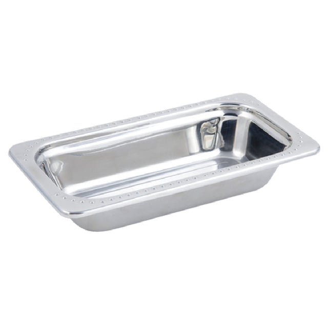 Bon Chef 5315 Food Pan 1/3 Size 1 Qt. (32 Oz.) Capacity