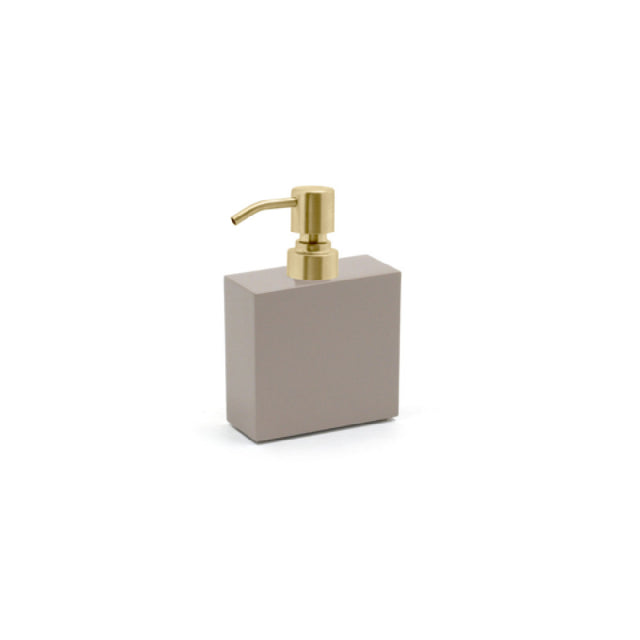 FOH RSP017BET22 11oz New York Pump Stone With Matte Brass Top Includes One RSP008BET22-BTM 11oz New York Pump Base Stone