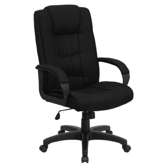 Flash Furniture GO-5301B-BK-GG Executive Swivel Office Chair 44" To 48" Adjustable Height