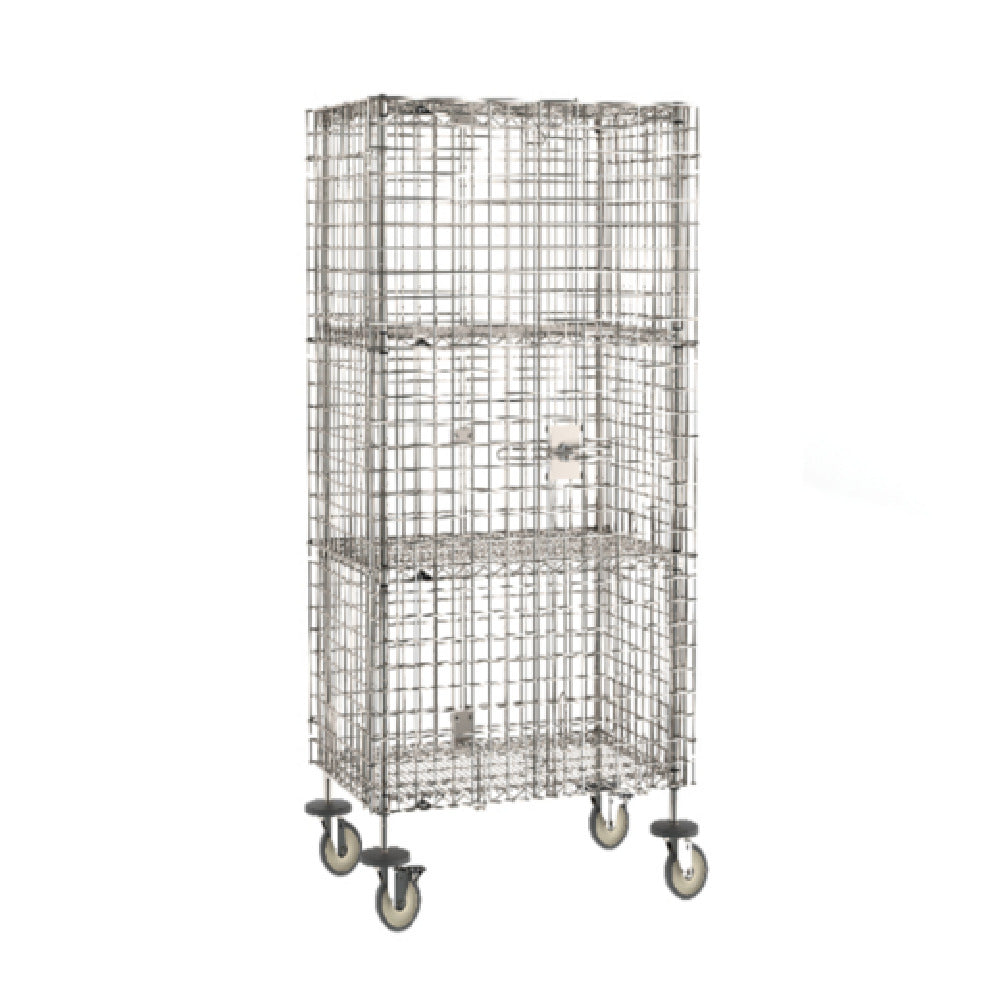 Metro SEC53S-SD-2SE - Super Erecta® Security Unit, Mobile, Stainless Steel Finish