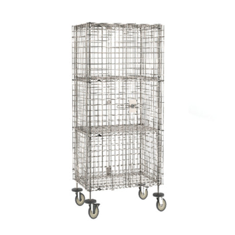 Metro SEC53S-SD-2SE - Super Erecta® Security Unit, Mobile, Stainless Steel Finish