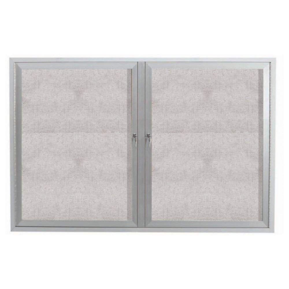 Aarco ODCC4872R Aluminum Bulletin Board 72"W X 48"H Enclosed