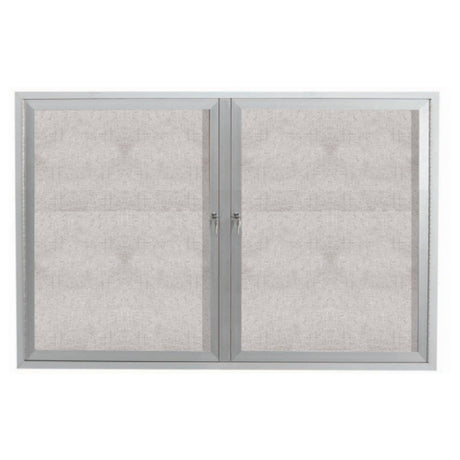 Aarco ODCC4872R Aluminum Bulletin Board 72"W X 48"H Enclosed