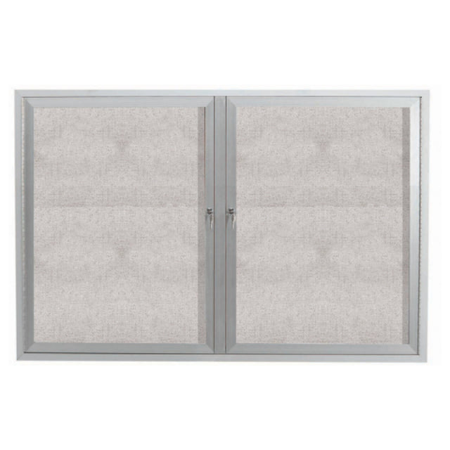 Aarco ODCC4872R Aluminum Bulletin Board 72"W X 48"H Enclosed