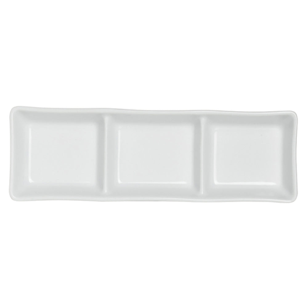 Steelite 61103ST0453 Dish 3-compartment 7-1/4"