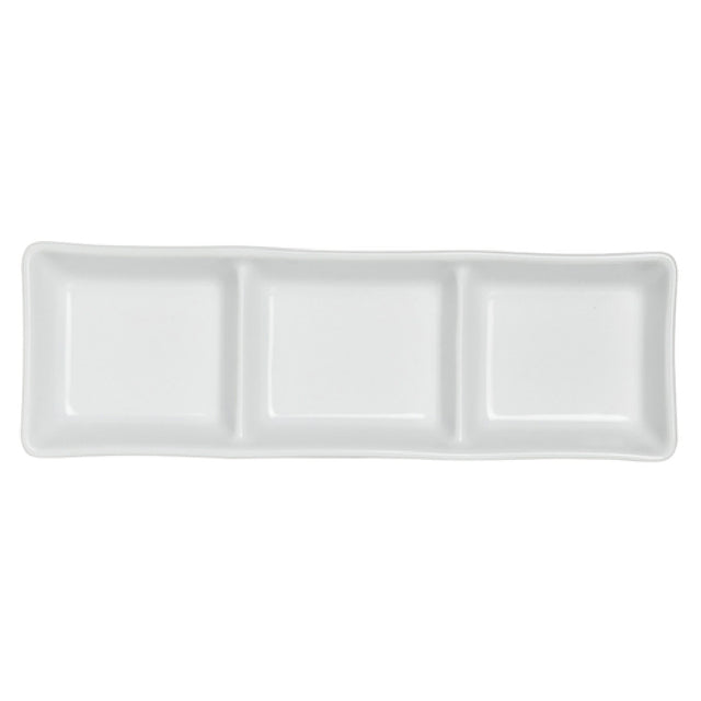 Steelite 61103ST0453 Dish 3-compartment 7-1/4"