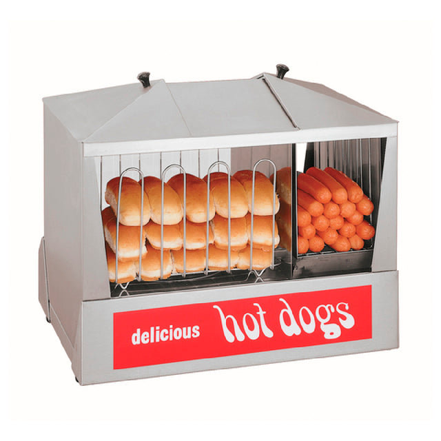 Star 35SSC_120 (QUICK-SHIP) Hot Dog Steamer Side-by-side Hot Dog Steamer/bun Warmer