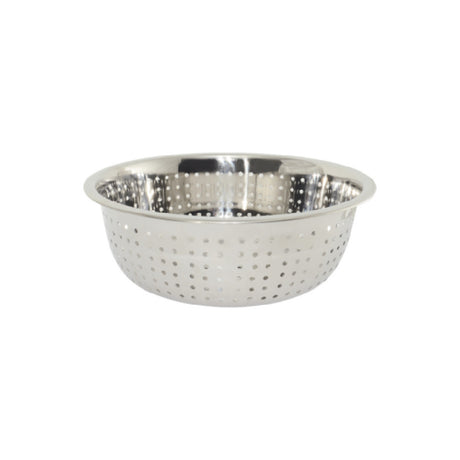 CAC China SCD5-L14 Chinese Colander 13-3/4 Qt. Large Holes Round