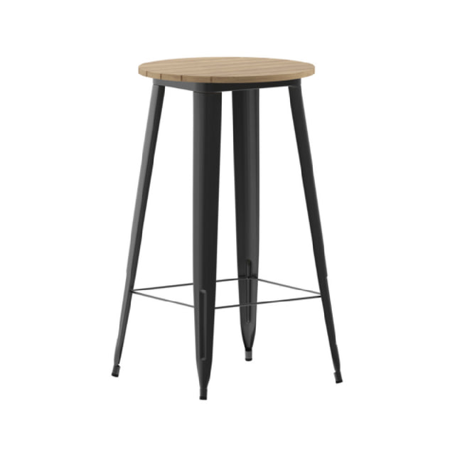 Flash Furniture JJ-T14623H-60-BRBK-GG Declan Bar Height Dining Table 23-3/4" Dia. X 42"H Round Table