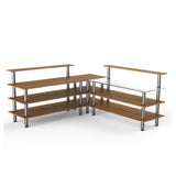 Steelite MGCMLB05BSXF - Pro Corner Station, 100.5" X 100.5" X 47.5", Modular
