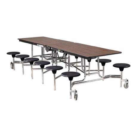 National Public Seating MTS10 NPS® Mobile Cafeteria Table 12 Stools