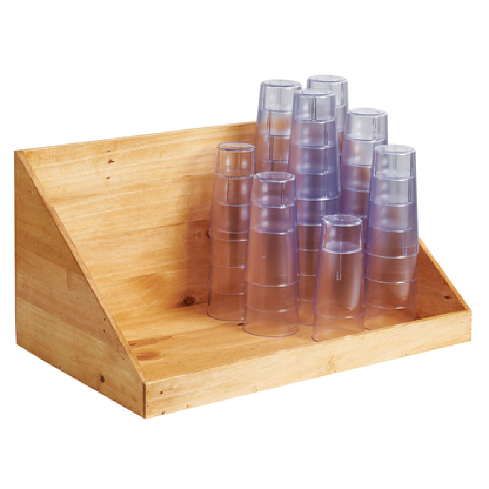 Cal Mil 22041-99 Madera Cup Stacking Rack 23-1/4"W X 14-1/2"D X 12"H Rustic Pine