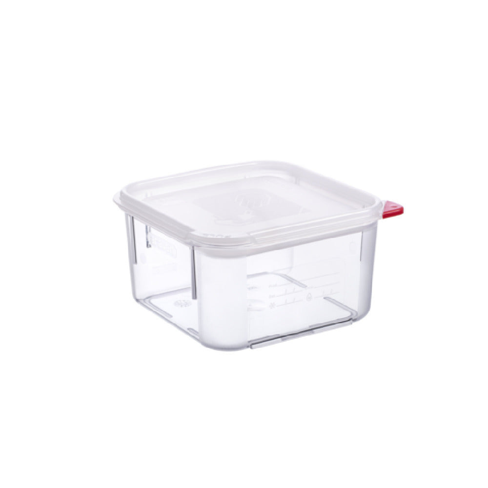 Carlisle 31851 Araven Food Storage Container 2.1 Qt. 7-1/8"W X 7-1/8"D X 3-3/8"H