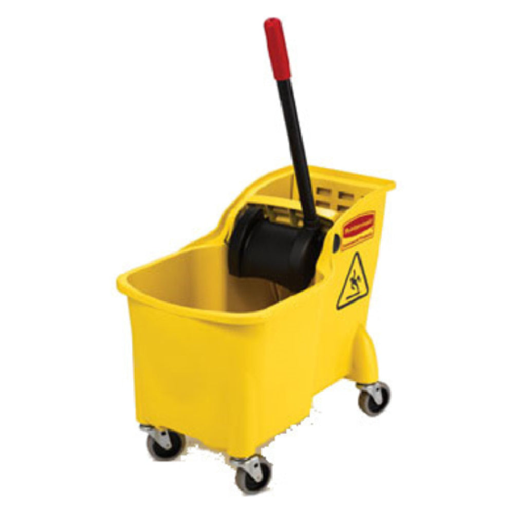 Rubbermaid FG738000YEL - Tandem™ Bucket/Wringer Combo, 31 Qt. Bucket Capacity, One-piece Design