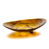 Bon Chef 59020-UMBER Shallow Oval Resin Bowl 17.25" X 11" X 3.75" Lead Free