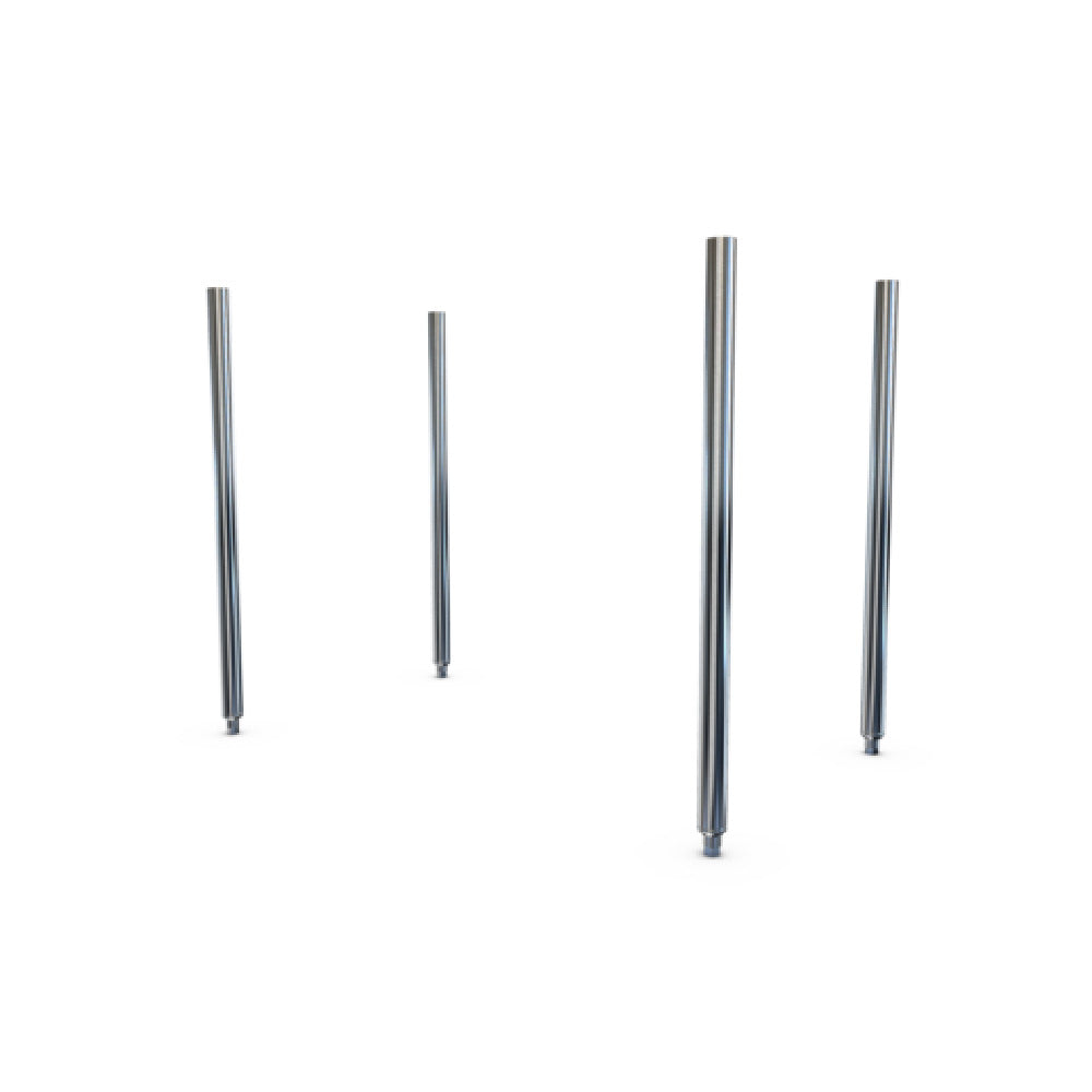 NBR Equipment LT-G4 Worktable Legs Galvanized Steel With Adjustable Bullet Foot (set Of 4)