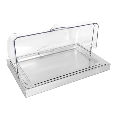 Service Ideas 17003663 Ze Pe Quadro Modern Inox Buffet Roll Top Cloche Food Service Tray