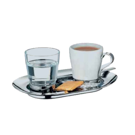 Bauscher Hepp 06.2518.6040 - Espresso Set, Includes: (6) 7-1/2" X 4-3/4" 18/10 Stainless Steel Trays