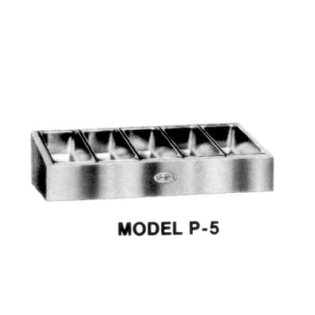 Piper Products P-4 - Silverware Dispenser, Stainless Steel, (4) Pans Included