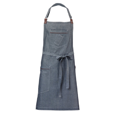 Mercer Culinary M63200DEN Metro Edge® Bib Apron 30-3/4" X 34-1/4" 43" Ties