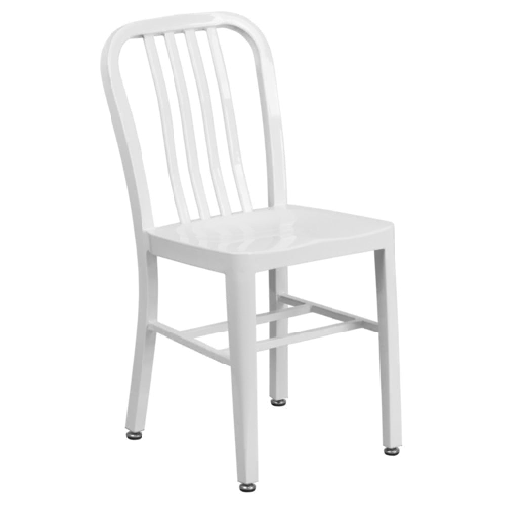 Flash Furniture CH-61200-18-WH-GG Chair 500 Lb. Weight Capacity Vertical Slat Back