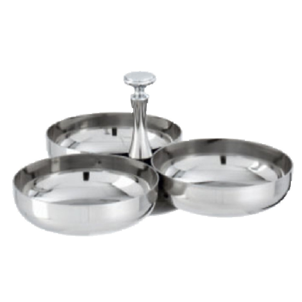 Paderno 56089-08 Relish Dish 4" X 3-1/4"H 3 Compartments