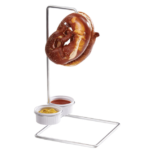 Cal Mil 4202 Pretzel & Condiments Stand Double Hook 6-1/8"W X 12-3/8"H