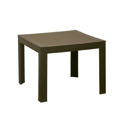 Grosfillex US089599 - Tucson Resin Low Table, 21.5"W X 21.5"D X 17"H, Solid Surface Design