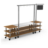Steelite MGCMLA02BSXW Mogogo Buffet Solutions Modular Pro Salsa Bar Station 3-tier