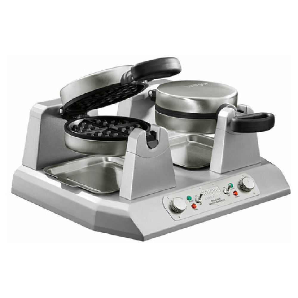 Waring WW250X2 Commercial Belgian Waffle Maker Double Side-by-side 7" Dia.