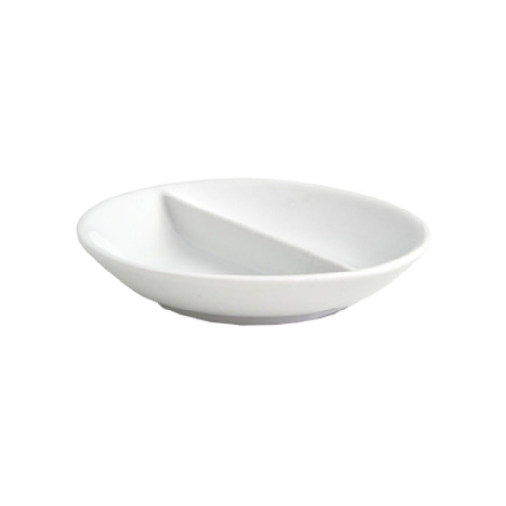 FOH DSD038WHP23 Monaco Divided Dish 2-compartment 1 Oz. Per Bowl